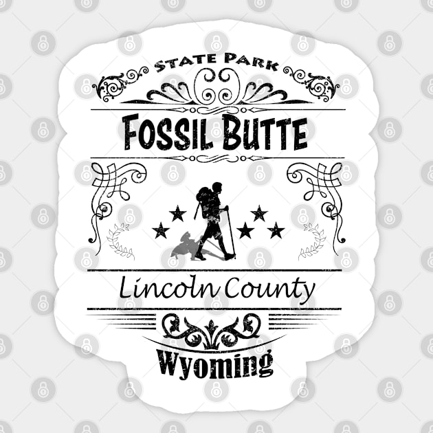 Fossil Butte Wyoming Sticker by artsytee